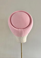 Roma Pillbox in Crepe in Pink
