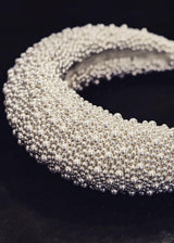 Bridal Small Crescent Moon Band® in Pearl