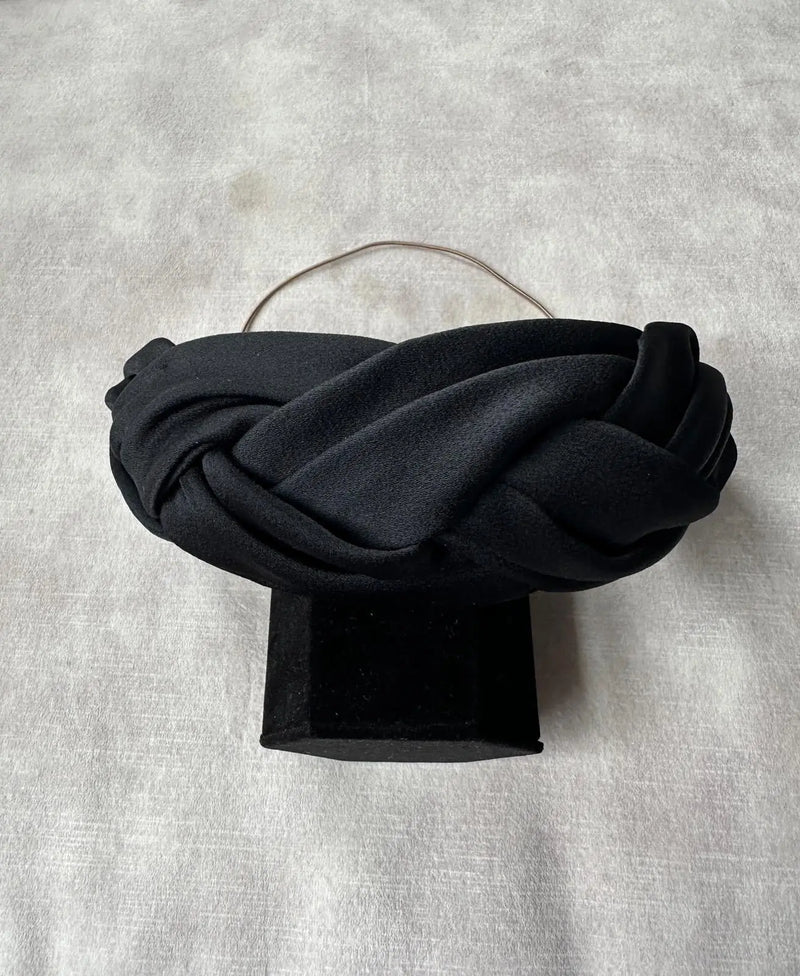 Wide Satin Plaited headband Jane Taylor London