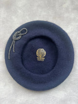 Wool Beret with Crystal Knot Jane Taylor London