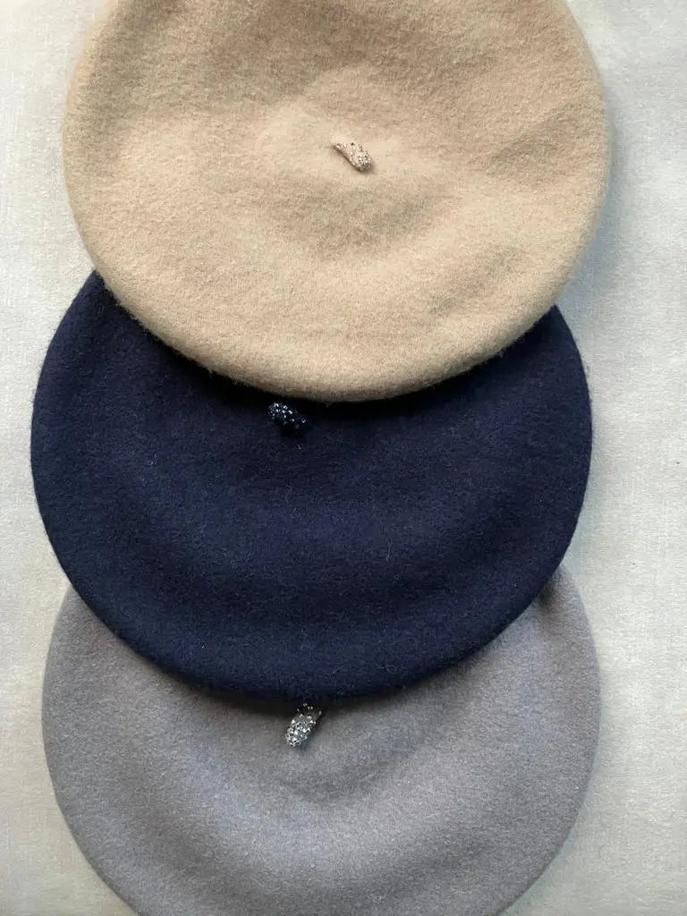 Wool Berets with Crystal Tips Jane Taylor London