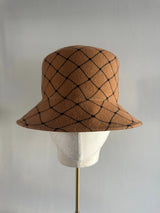 Wool Felt Bucket Hat with Printed Mesh Effect Jane Taylor Design