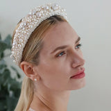 Baroque Pearl & Swarovski Crystal headband Jane Taylor Design