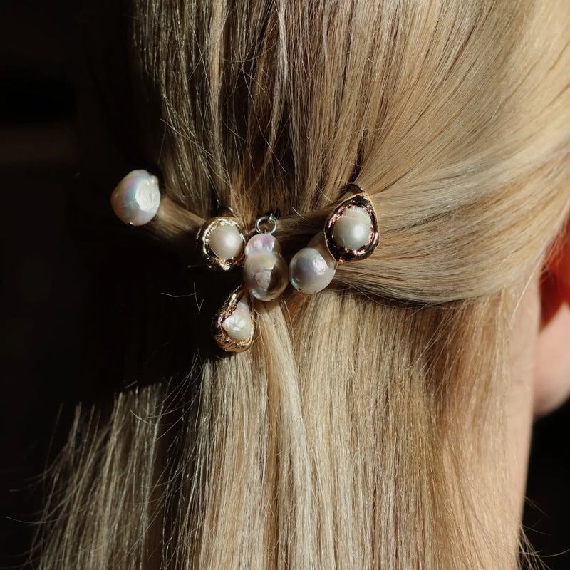 Baroque Pearl hair slides Jane Taylor Design