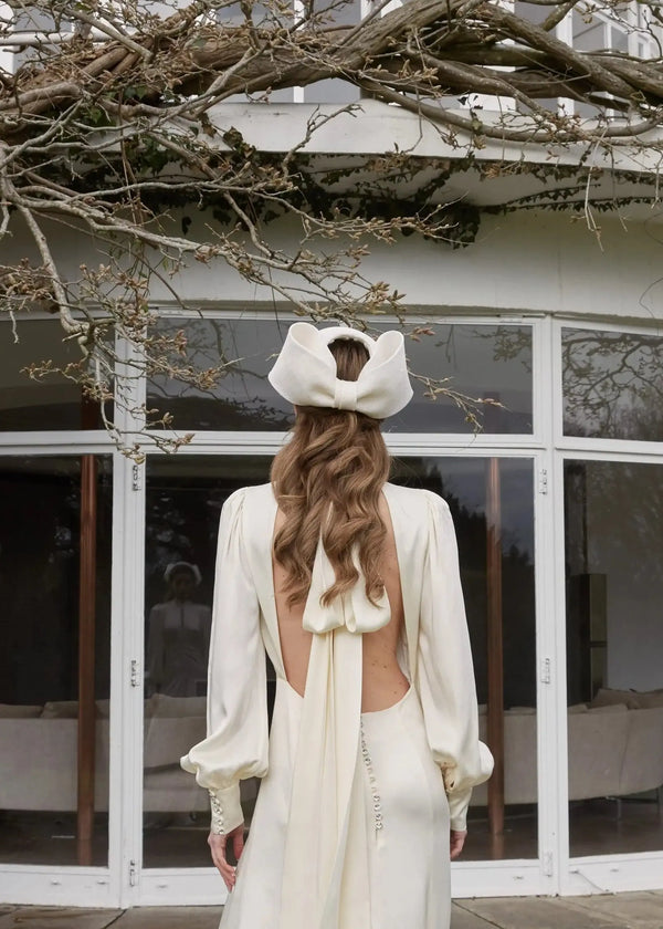 Bridal Cybele Hat in Pinokpok Jane Taylor London