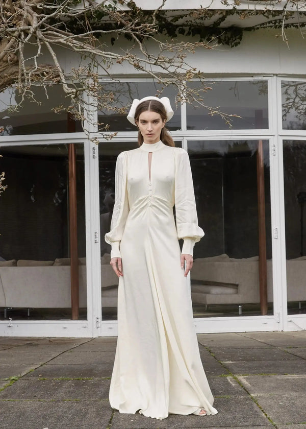 Bridal Cybele Hat in Pinokpok Jane Taylor London