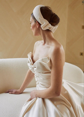 Bridal Electra Halo in Crepe Jane Taylor Design