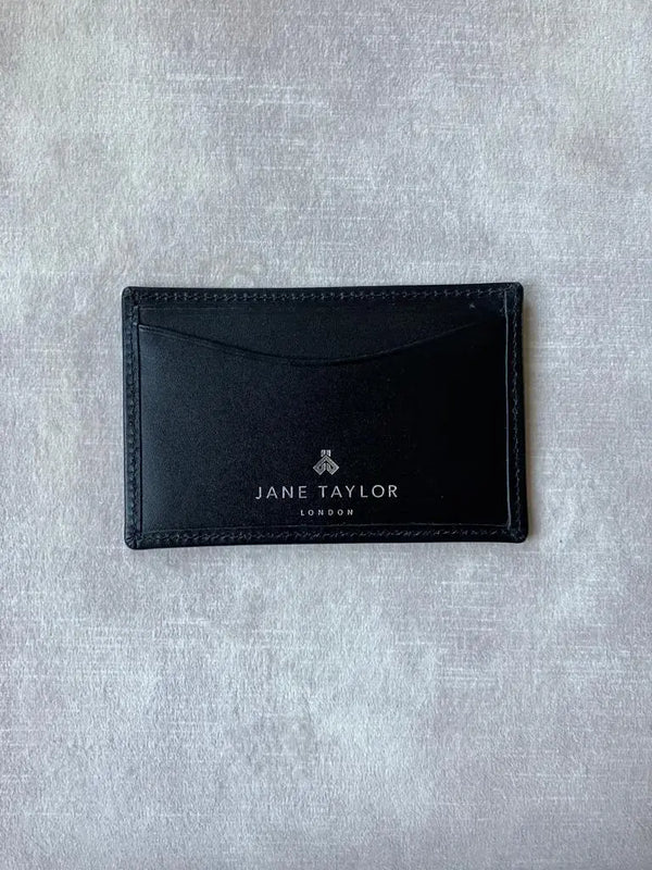 Personalised leather card holder Jane Taylor London